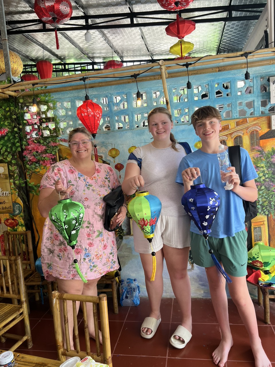 making and painting lantern class 1/8/2024